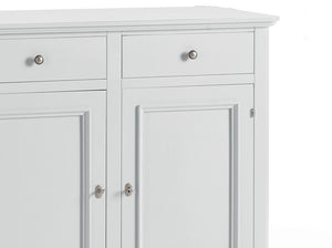 Madia credenza napoletana 3 ante bianco sporco l.160p.50.h.102 - Mobili 2G