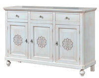 Madia credenza napoletana bianco invecchiato l.150 p.43 h.98 - Mobili 2G
