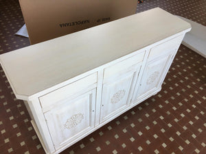 Madia credenza napoletana bianco invecchiato l.150 p.43 h.98 - Mobili 2G