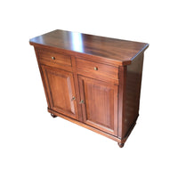 Madia credenza napoletana in legno 2 ante tinta noce 104x43x98 (511) - Mobili 2G