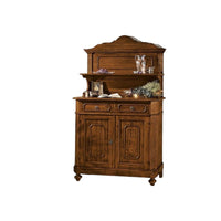 Madia credenza piattaia in legno arte povera tinta noce  l.121 p.51 h.112