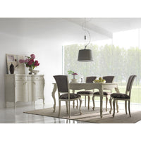 Madia credenza sagomata 2 ante legno bianco l.137 p.57 h.110 - Mobili 2G