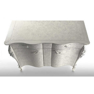 Madia credenza sagomata 2 ante legno bianco l.137 p.57 h.110 - Mobili 2G