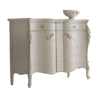 Madia credenza sagomata 2 ante legno bianco l.137 p.57 h.110 - Mobili 2G