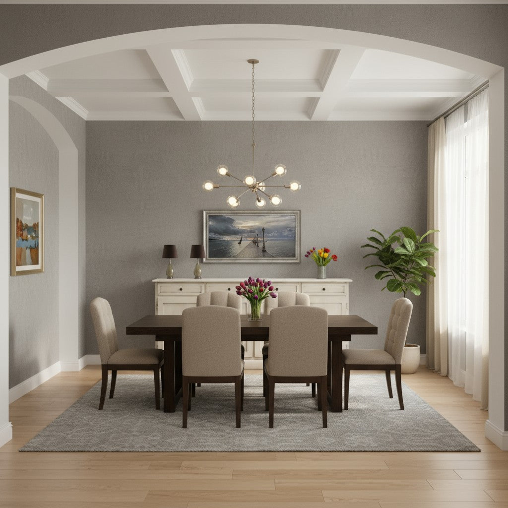 Madia credenza shabby chic in legno 4 porte bianco invecchiato 205x42x85 - Mobili 2G