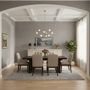 Madia credenza shabby chic in legno 4 porte bianco invecchiato 205x42x85 - Mobili 2G