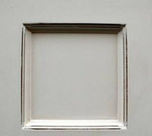 Madia credenza shabby chic in legno massello 4 porte bianco consumato l.222 p.51 h.105