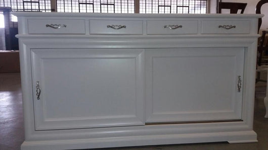 Madia credenza shabby in legno 2 porte scorrevoli(smontabile) l.180 p.48 h.100 (3071) - Mobili 2G