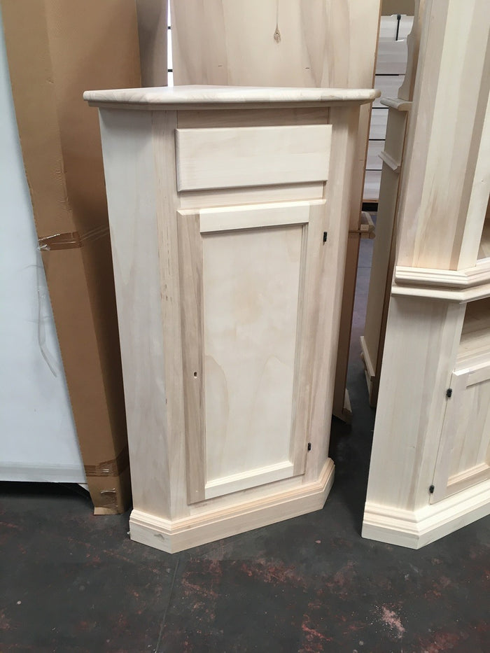 Mobile ad angolo 1 anta legno tinta noce bassano 54x54x130 (5010) - Mobili 2G