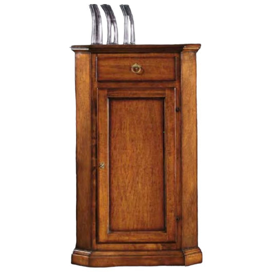 Mobile ad angolo 1 anta legno tinta noce bassano 54x54x130 (5010) - Mobili 2G