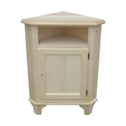 Mobile angolare 1 porta classico legno grezzo l.51 p.51 h.97 (554) - Mobili 2G