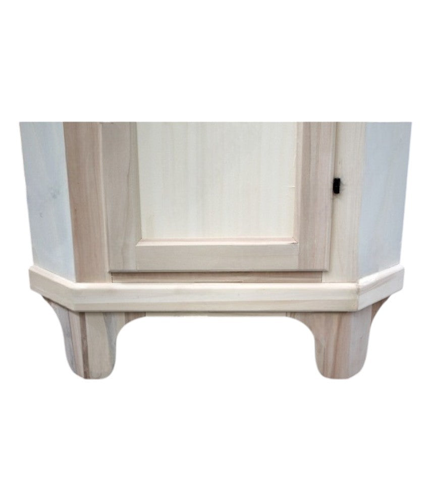 Mobile angolare 1 porta classico legno grezzo l.52 p.52 h.138 (805) - Mobili 2G