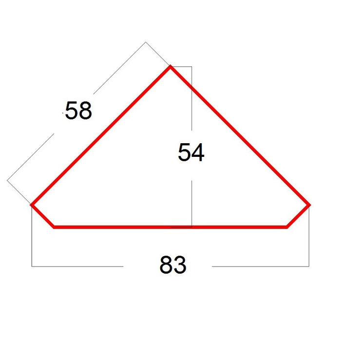 Mobile angolare in legno classico 1 porta bianco e grigio l.58 x 58 h.198 (808) - Mobili 2G