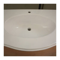 Mobile bagno 3 cassetti bombato con lavello legno grezzo 108x55x82 - Mobili 2G