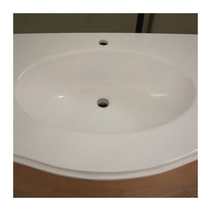 Mobile bagno 3 cassetti bombato con lavello legno grezzo 108x55x82 - Mobili 2G