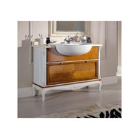 Mobile bagno provenzale in legno lavabo e piano in marmo l.111 p.61 h.85 - Mobili 2G