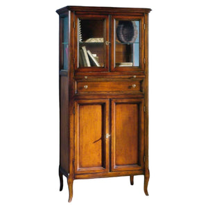 Mobile bar bottigliera classico in legno finitura bassano l.70 p.43 h.150 - Mobili 2G