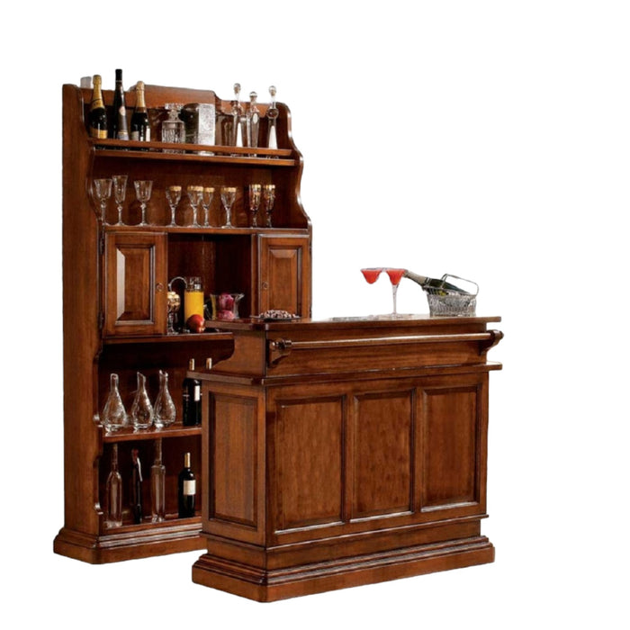 Mobile bar classico arte povera  in legno di pioppo tinta noce