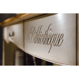 Mobile bar legno portabottiglie shabby 120x35x82