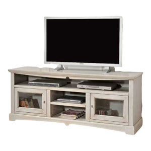 Mobile porta tv goccia legno grigio patinato arte povera 170x46x69