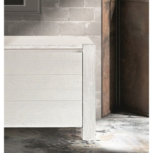 Mobile porta tv in legno abete bianco spazzolato 165x45 h.55 (649) - Mobili 2G