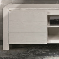 Mobile porta tv in legno abete bianco spazzolato 165x45 h.55 (649) - Mobili 2G