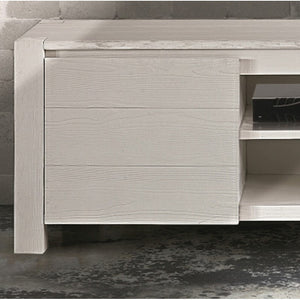 Mobile porta tv in legno abete bianco spazzolato 165x45 h.55 (649) - Mobili 2G
