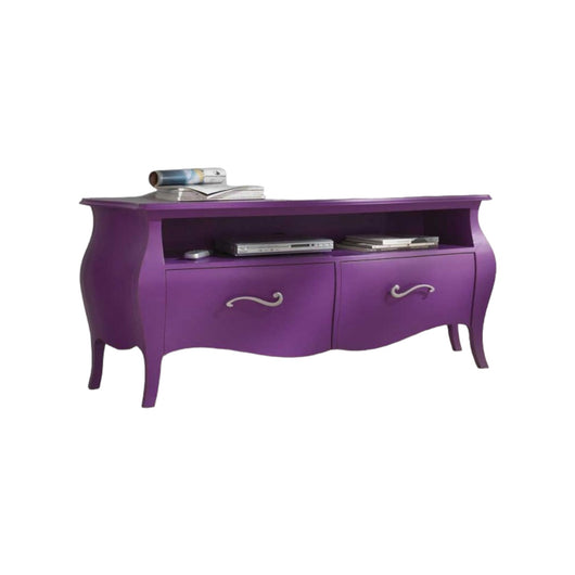 Mobile porta tv in legno laccato fucsia x soggiorno salotto 141x45x62 (3267) - Mobili 2G