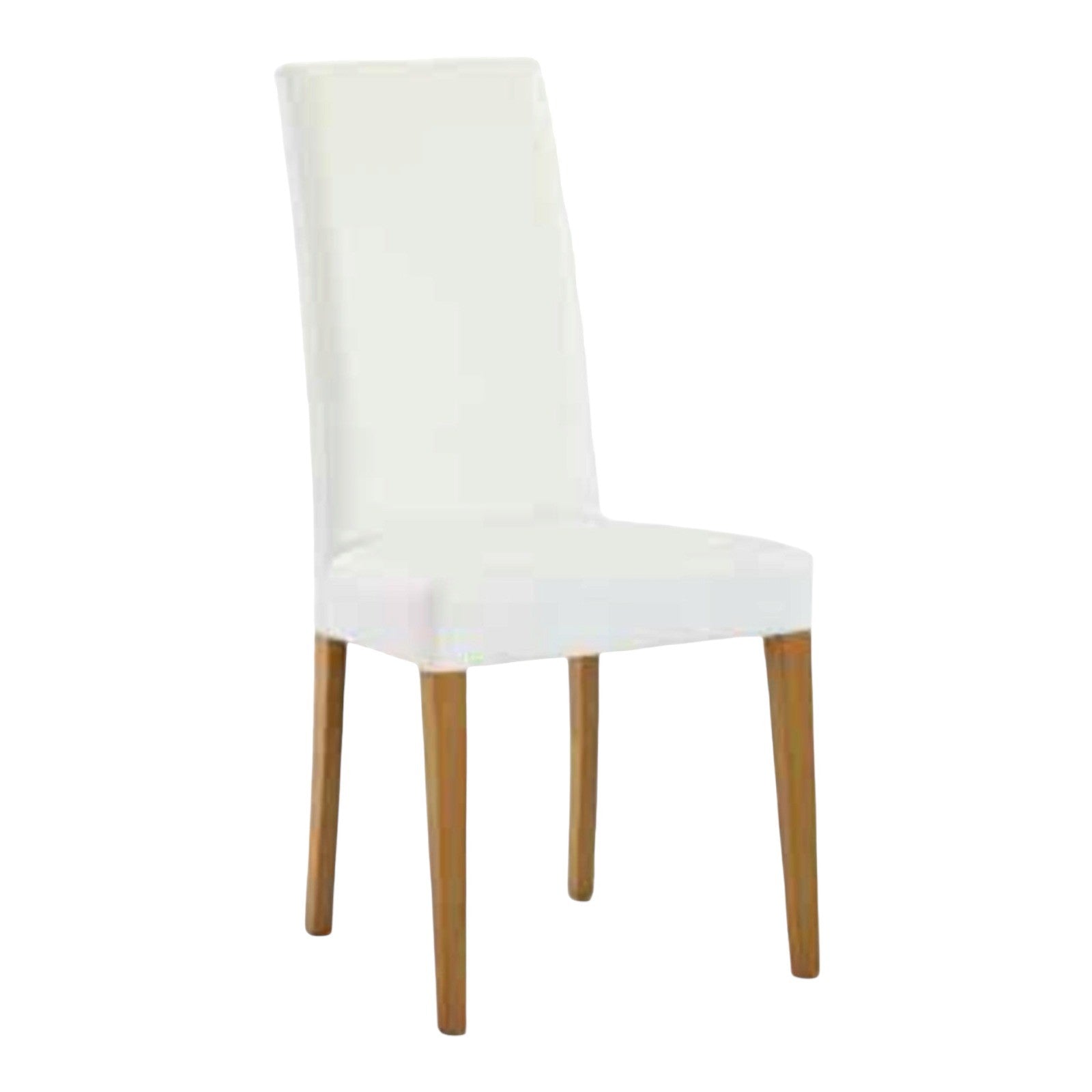 Set 2 sedie moderne legno ecopelle imbottita bianco (615) - Mobili 2G
