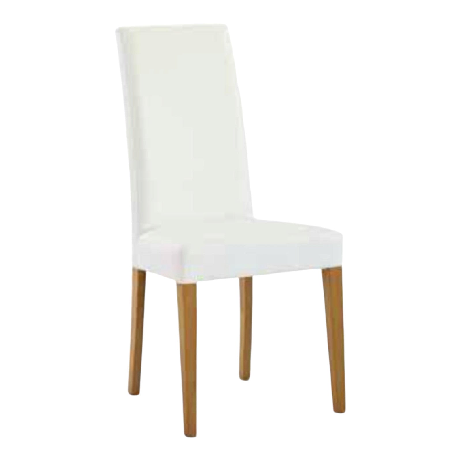 Set 2 sedie moderne legno ecopelle imbottita bianco (615) - Mobili 2G