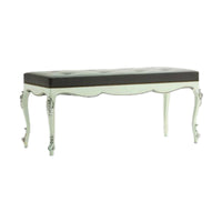 Panchetta classica in legno laccato bianco l.130 p.50 h.55 - Mobili 2G