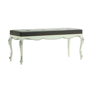 Panchetta classica in legno laccato bianco l.130 p.50 h.55 - Mobili 2G