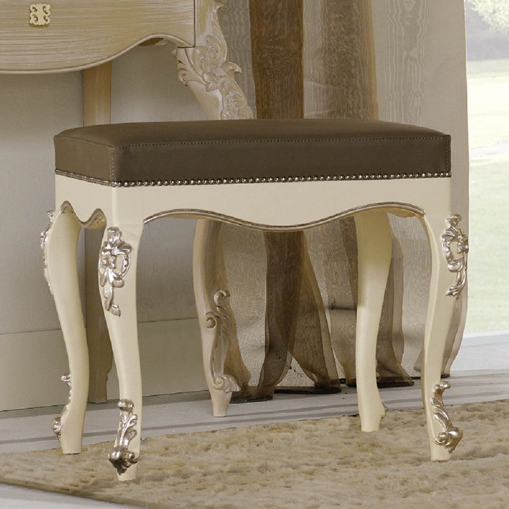 Panchetta classica in legno laccato bianco l.60 p.50 h.54 - Mobili 2G