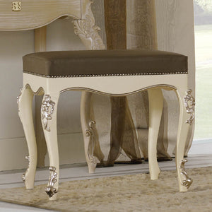 Panchetta classica in legno laccato bianco l.60 p.50 h.54 - Mobili 2G