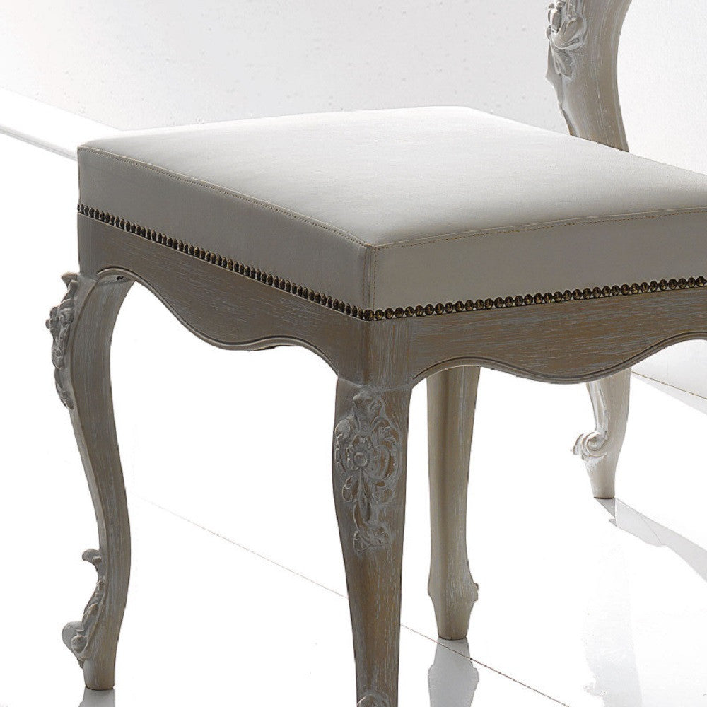 Panchetta classica in legno laccato bianco l.60 p.50 h.54 - Mobili 2G