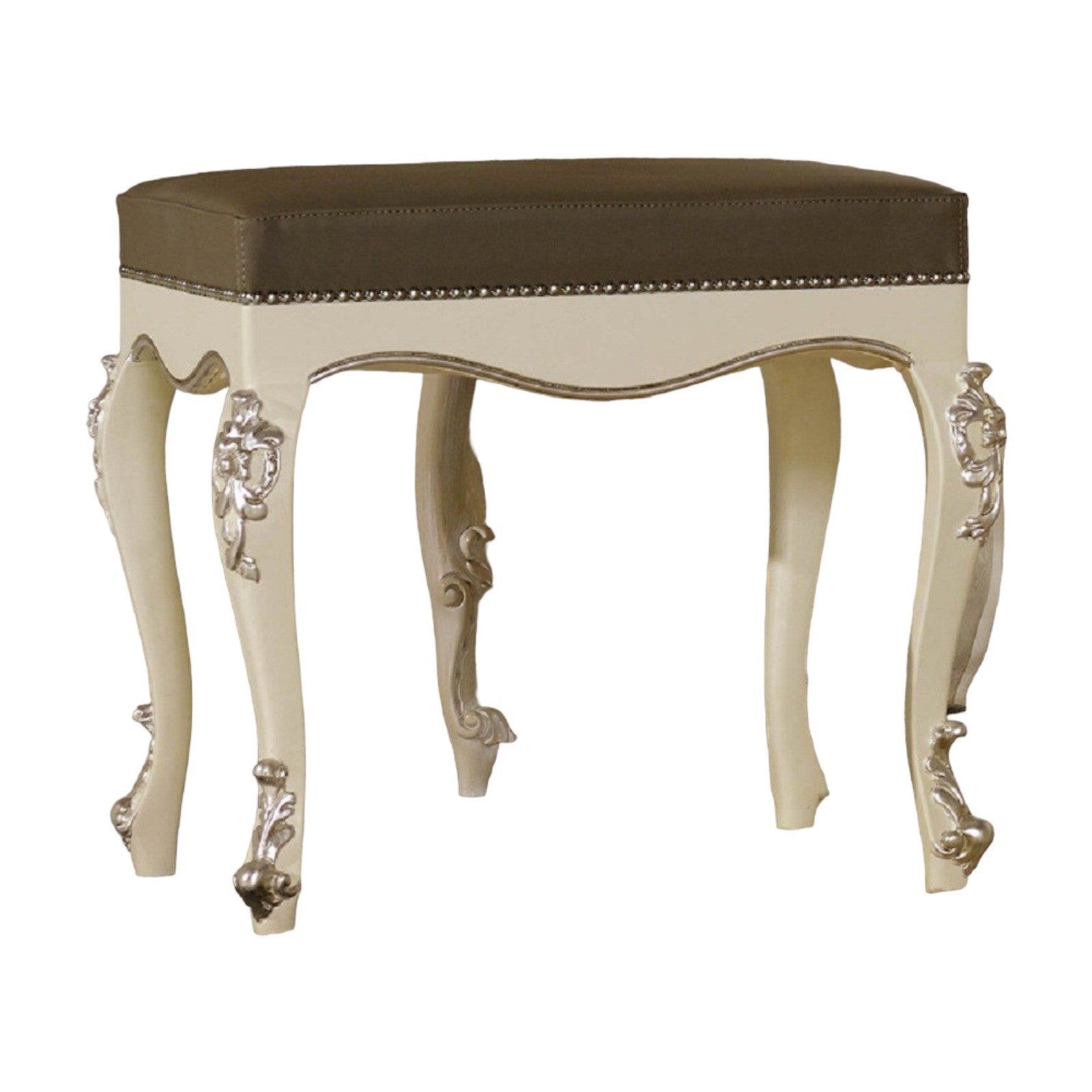 Panchetta classica in legno laccato bianco l.60 p.50 h.54 - Mobili 2G