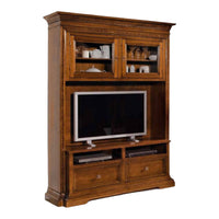 Parete attrezzata in legno tinta noce l.168 p.57 h. 235