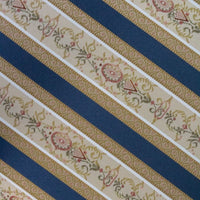 Poggiapiedi imbottito tessuto blu legno noce scuro 30x20x10 - Mobili 2G