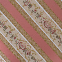 Poggiapiedi imbottito tessuto rosa legno shabby bianco 33x23x15 - Mobili 2G