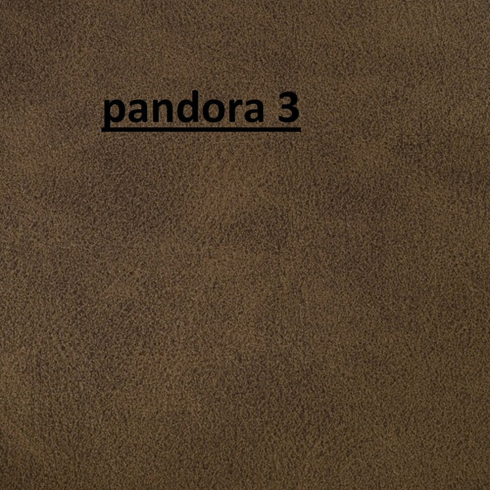 Poltrona girevole con ruote imbottita ecopelle in legno tinta noce l.62 p.55 h.120