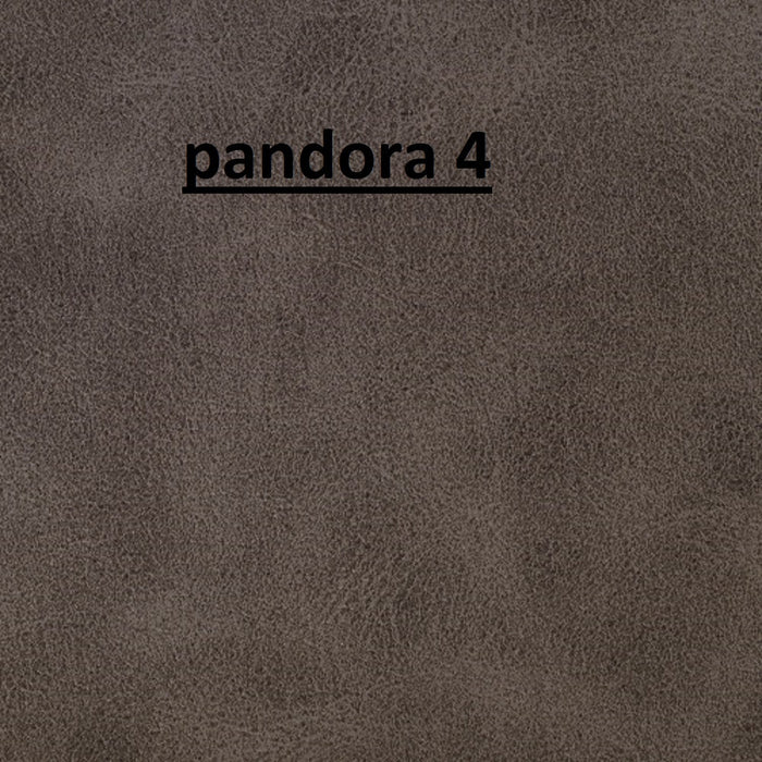 Poltrona imbottita ecopelle in legno tinta noce l.65 p.54 h.108