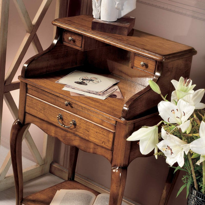 Porta telefono classico in legno bassano 52x36x85 - Mobili 2G