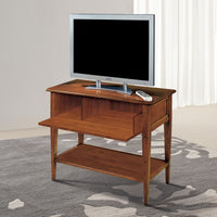 Porta tv 1 ribalta 1 ripiano classico legno bassano 90x47x73 - Mobili 2G