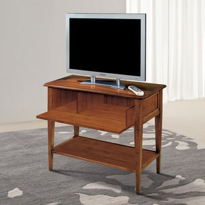 Porta tv 1 ribalta 1 ripiano classico legno bassano 90x47x73 - Mobili 2G