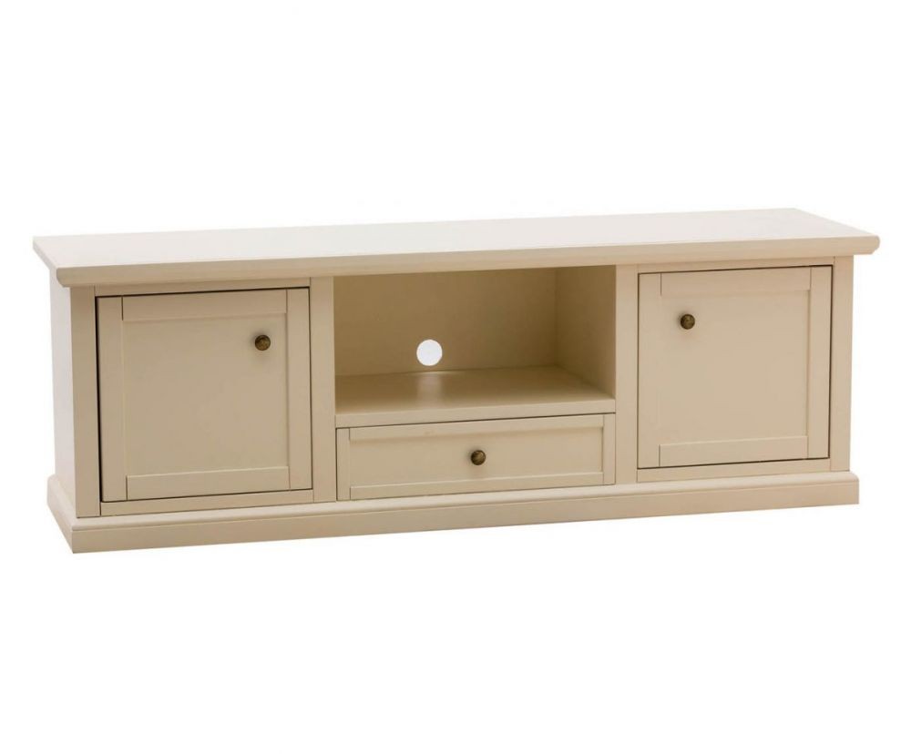 Porta tv 2 ante legno shabby avorio 160x46x56 - Mobili 2G