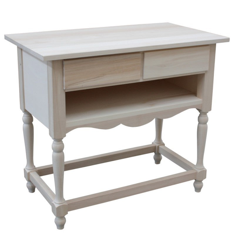 Porta tv 2 cassetti 1 vano a giorno legno grezzo 84x48x75 - Mobili 2G