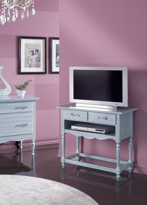 Porta tv 2 cassetti 1 vano a giorno legno grezzo 84x48x75 - Mobili 2G