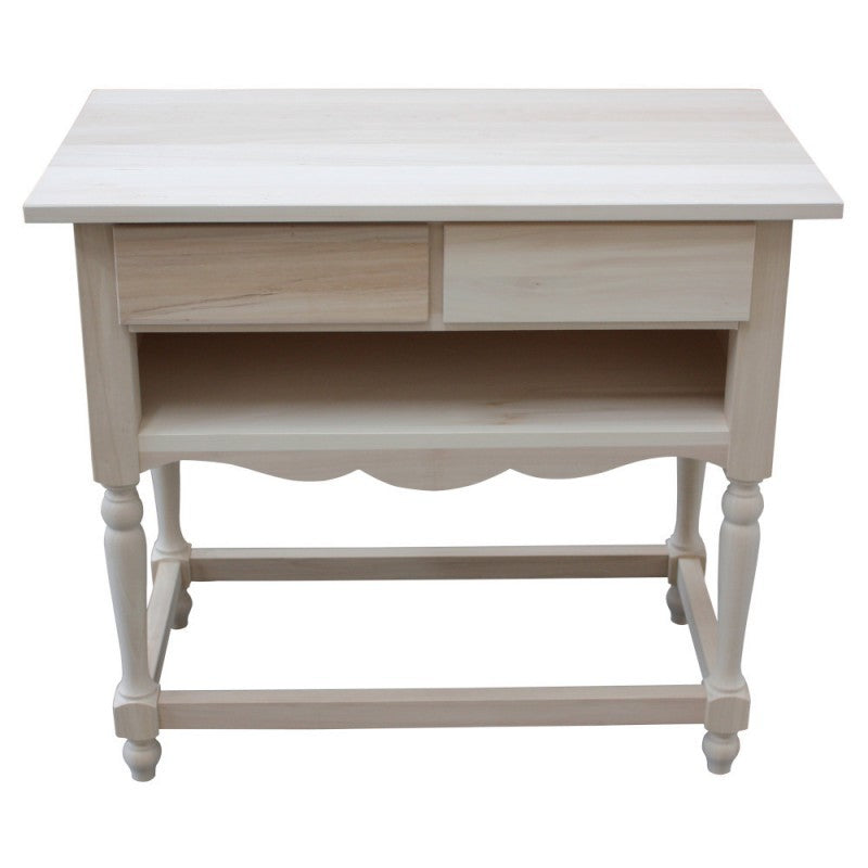 Porta tv 2 cassetti 1 vano a giorno legno grezzo 84x48x75 - Mobili 2G
