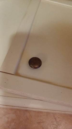 Porta tv 2 in legno shabby ad angolo avorio patinato 70x70x75 - Mobili 2G