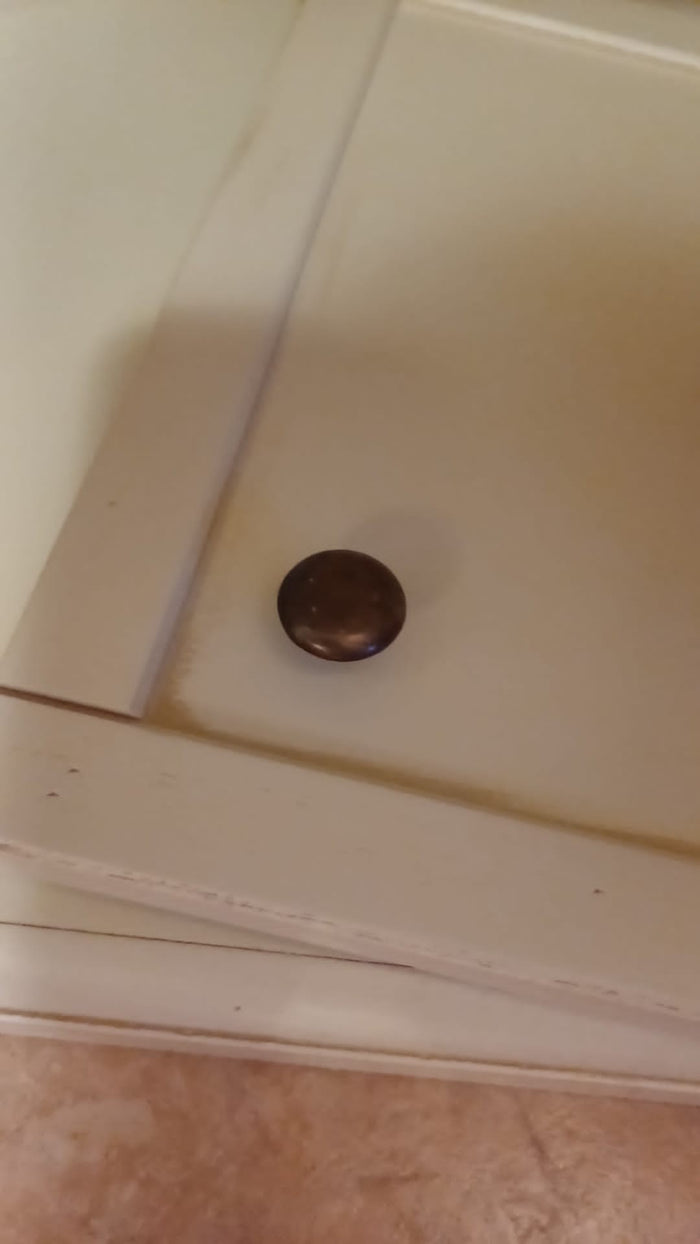 Porta tv 2 in legno shabby ad angolo avorio patinato 70x70x75 - Mobili 2G